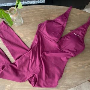 Peachy Bunz Burgundy Jumpsuit